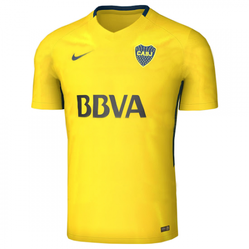 Boca Juniors Away Soccer Jersey 2017/18 Yellow
